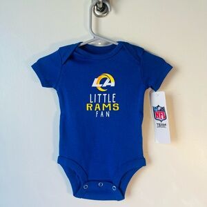NFL LA Rams Team Apparel Blue Baby Onesie 3 Months Brand New With Tags
